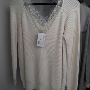 Lace Sweater Top - NWT